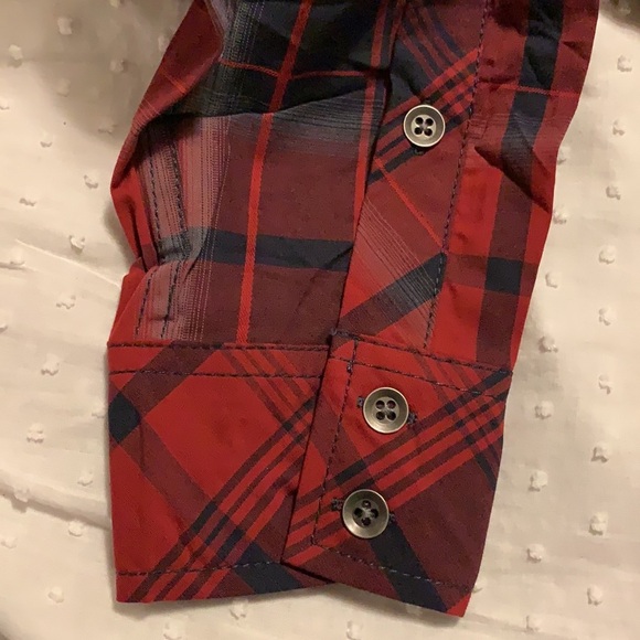 Rock & Republic Plaid Western Long Sleeve Men’s Shirt - Picture 5 of 9